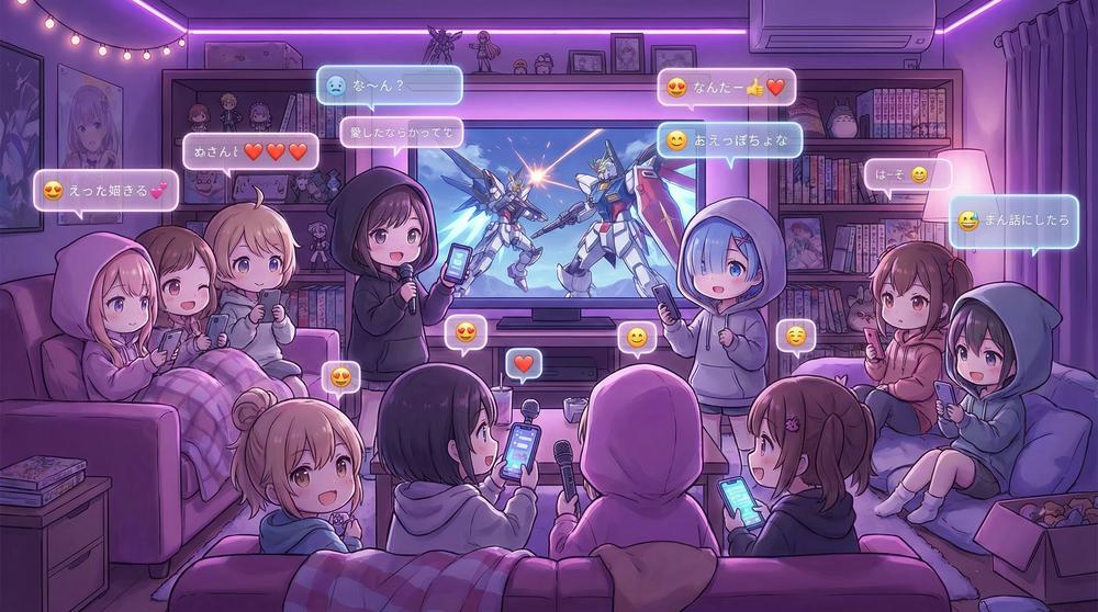 国产动漫社区互动场景